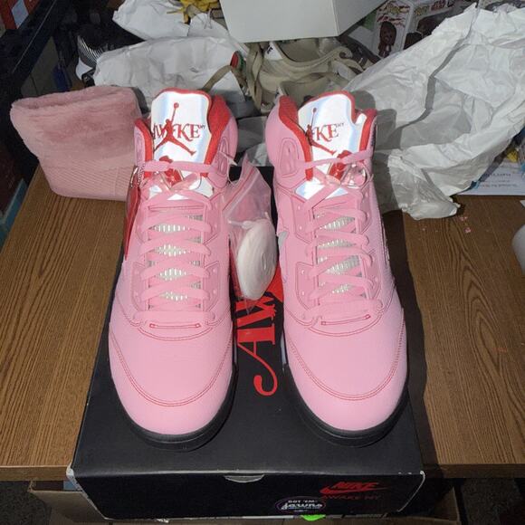 Nike Awake NY/Air Jordan 5 Retro Bubblegum Pink Size 13 DV4982-600 New With Box main image 3